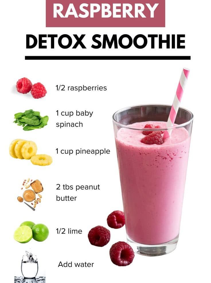 Raspberry Detox Smoothie Recipe for Clean Energy & Glow Raspberry Detox Smoothie Recipe for Clean Energy & Glow